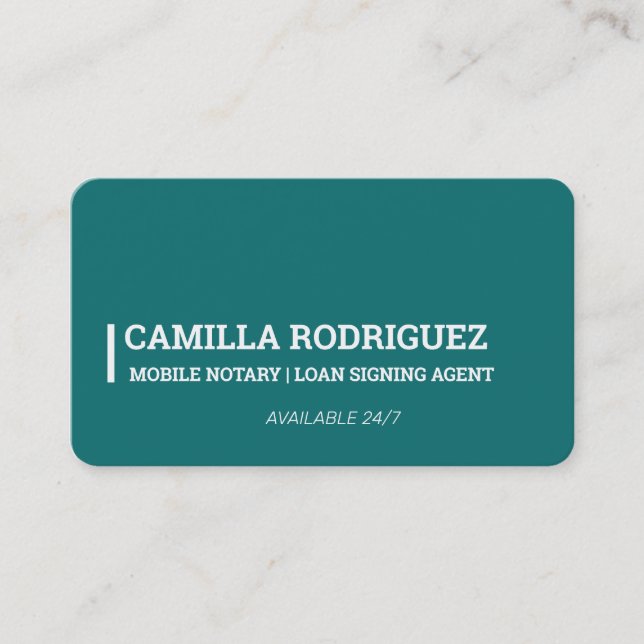 Cartão De Visita Notário móvel (Frente)