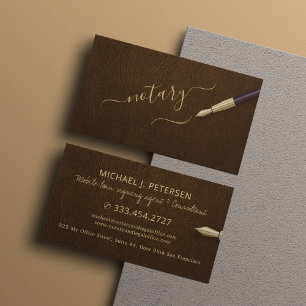 Cartão De Visita Notário móvel agente assinante de empréstimo notar