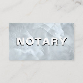 Cartão De Visita *~* NOTARY PHOTO Bold MARBLE Signal Agent