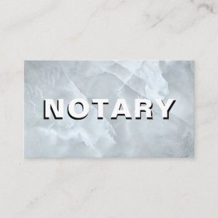 Cartão De Visita *~* NOTARY PHOTO Bold MARBLE Signal Agent