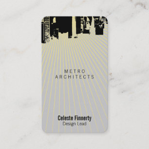 Cartão De Visita Notícia gótico do crepúsculo do centro da parte