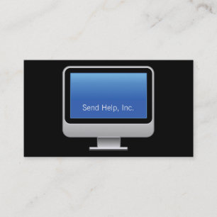 Cartão De Visita Nova placa de monitor gótico