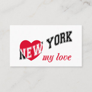 Cartão De Visita Nova York meu amor