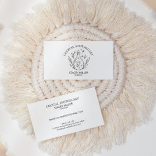 Cartão De Visita Novo apóstolo preto e branco simples