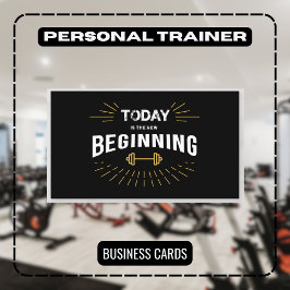 Cartão De Visita Novo treinamento profissional inicial para Malhaçõ
