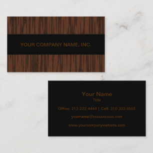 Cartão De Visita Noz Simulada