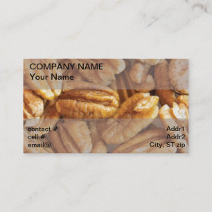 Cartão De Visita nozes-pecã