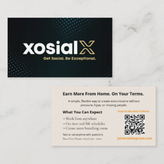 Cartão De Visita NuCalm - xosialX Business Opportunity Card