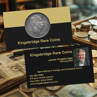 Cartão De Visita Numismatist Coin Shop