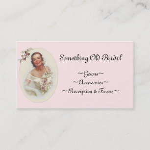 Cartão de visita nupcial da loja