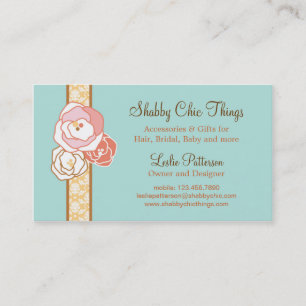 Cartão de visita nupcial elegante dos acessórios