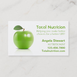 Cartão De Visita Nutricionista com Apple