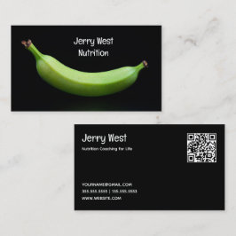 Cartão De Visita 🍌 Nutricionista Foodie Personalizado QR