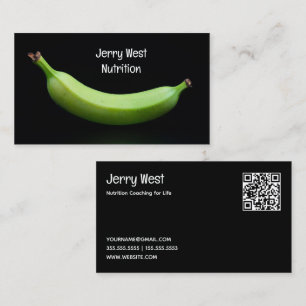 Cartão De Visita 🍌 Nutricionista Foodie Personalizado QR