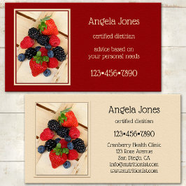 Cartão de visita nutricionista profissional