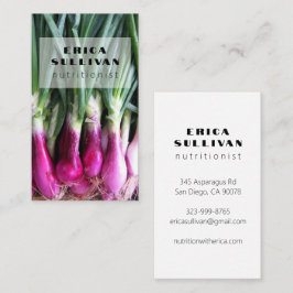 Cartão De Visita Nutricionista Saúde Treinador Chef Veggies Foto