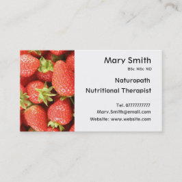 Cartão De Visita Nutricionista/terapeuta/Naturopath nutritivos