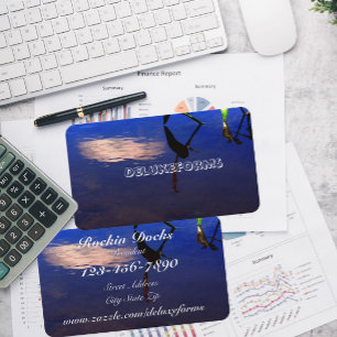 Cartão De Visita Nuvem aquática da silhueta