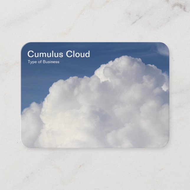 Cartão De Visita Nuvem Cumulus (Frente)