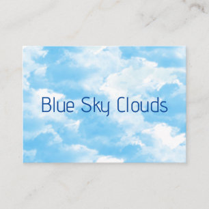 Cartão De Visita Nuvens Céu Azul