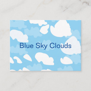 Cartão De Visita Nuvens Céu Azul