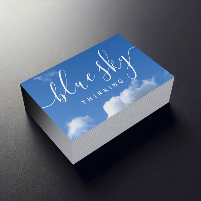 Cartão De Visita Nuvens Inovadoras Modernas Nuvens Profissionais Cé (Modern Professional Innovative Clouds Blue Sky Business Cards Cover Photo)