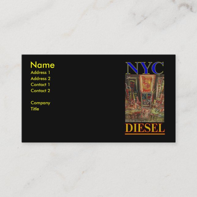 CARTÃO DE VISITA NYC DIESEL (Frente)