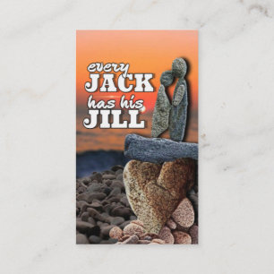 Cartão De Visita O amor é certo: cada Jack tem sua Jill
