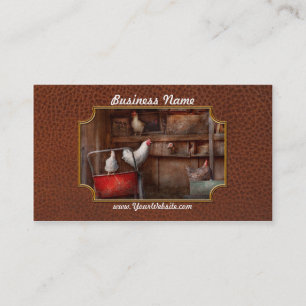 Cartão De Visita O animal - galinha - o pato é um espião