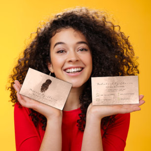 Cartão De Visita O armário do cabelo da composição chicoteia o