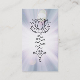 Cartão De Visita O azul da lavanda de Lotus do *~* irradia a