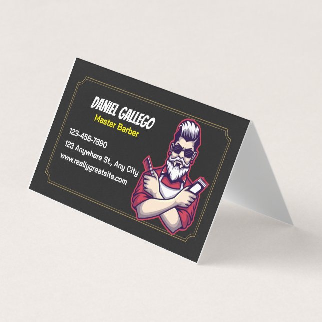 Cartão De Visita O Barbeiro Corte Clássico (Frente)