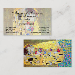 Cartão De Visita O Beijo de Gustav Klimt