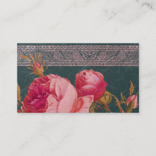 Cartão De Visita O BOHEMIAN AUMENTOU no ROSA ROSADO e no AZUL da