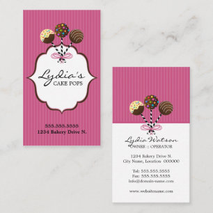 Cartão De Visita O bolo estala a padaria