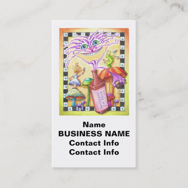 Cartão De Visita O CAT de WorCHESHIRE (Frente)