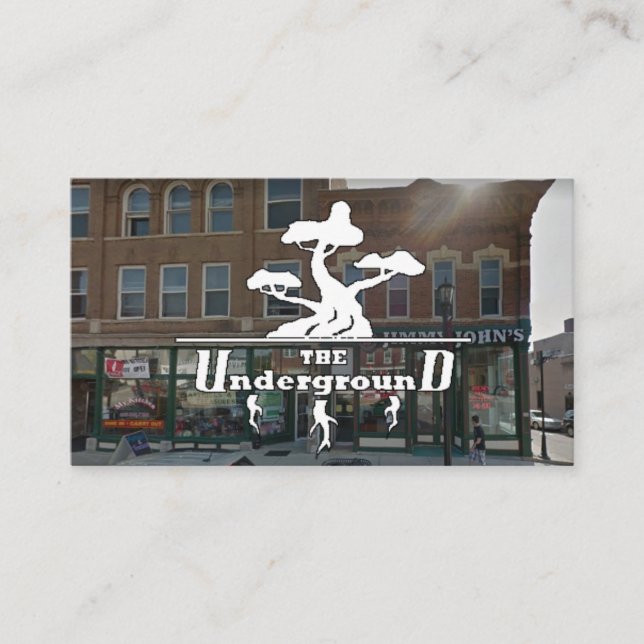 Cartão De Visita O centro de negócios subterrâneo (Frente)