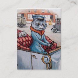 Cartão De Visita O Chauffeur do gato - frente e verso