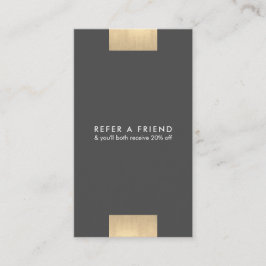 Cartão De Visita O chique Dourado moderno elegante de KraftPrint