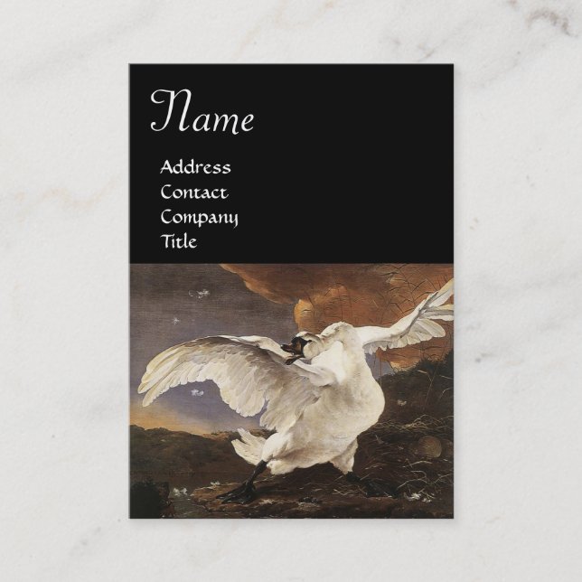 Cartão De Visita O Cisne Ameaçado (Frente)