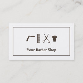 Cartão De Visita O corte de cabelo retro das tesouras utiliza