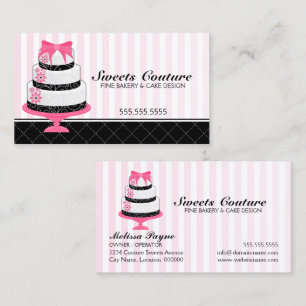 Cartão De Visita O Couture endurece o costume da padaria