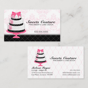 Cartão De Visita O Couture endurece o costume da padaria