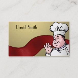 Cartão De Visita O cozinheiro chefe aprova