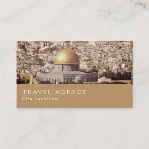 Cartão De Visita O Domo da Pedra, Jerusalém, Agente Viagem