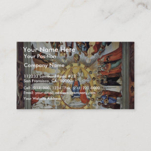 Cartão De Visita O Empyrean e as figuras dos oito céus