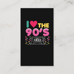 Cartão De Visita o equipamento 90er eu amo os anos 90 Oldschool