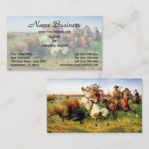 Cartão De Visita O Excelente Royal Buffalo Hunt de Louis Maurer