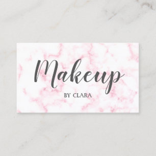 Cartão De Visita o falso moderno elegante do rosa pastel e do