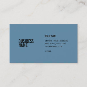 Cartão De Visita O formato azul com colunas condensou pias